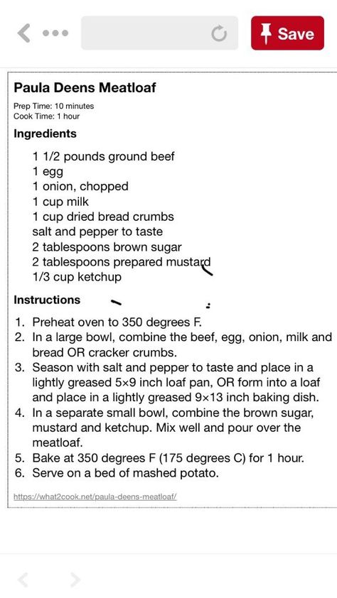 Paula Deens Meatloaf, Paula Deans Meatloaf, Loaf Recipes Easy, Paula Deen Meatloaf, Meat Loaf Recipe, Mushroom Dishes, Beef Ideas, Hamburger Dishes, Beef Meatloaf