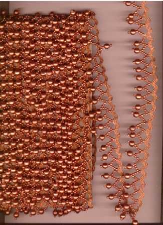 . Copper Lace, Pantry Decor, Copper Dress, Copper Wedding, Copper Accents, Sewing Rooms, Plastic Beads, Copper Color, Beaded Lace