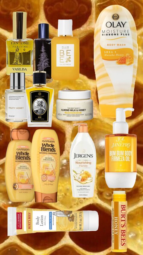 Honey Smell Aesthetic, Milk And Honey Perfume, Honey Body Care, Milk And Honey Scent, Honey Scented Perfume, How To Smell Like Honeysuckle, Mango Perfume Fragrance, Honey Scented Products, How To Smell Like Milk And Honey