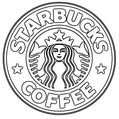 Sketch Of Logo  Starbucks Coffee Drawing Starbucks Drawing, Starbucks Art, Coffee Drawing, Starbucks Logo, Coffee Logo, Animale Rare, Fotografi Alam Semula Jadi, Cool Coloring Pages, Coloring Pages To Print