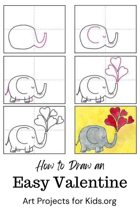 How To Draw Valentines Doodles, Easy To Draw Valentine Pictures, How To Draw Valentines, Valentine Drawings Art, Valentines Drawings Ideas Easy, Draw Valentine, Valentines Art Lessons, Valentines Drawings, Direct Drawing