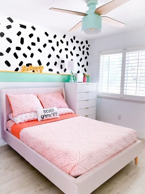 girl bedroom, room makeover, interior design, diy, home decorating ideas, ice cream, sprinkles, mint chip, make up vanity, girls room decor, make up table, spots, colorful, be happy, never grow up. Kids Bedroom Ideas For Girls Age 7, Girls Bright Bedroom Ideas, Girls Colorful Bedroom Ideas, Barbie Inspired Bedroom, Funky Girls Bedroom, Older Girls Bedroom Ideas, Bright Girls Bedroom, Girls Bedroom Ideas Age 8-10, Girls Bedroom Paint Ideas