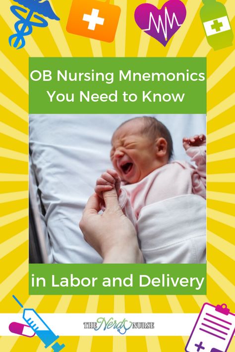 Obstetrics Nursing, Nerdy Nurse, Newborn Nursing, Nursing Classes, Labor Delivery Nursing, Labor Nurse, Ob Nursing, Nursing Mnemonics, Labor And Delivery Nurse