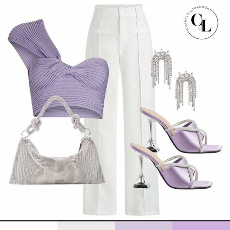 Purple Outfit Ideas, Celine Outfit, Chic Clothing Style, Purple Outfit, Casual Outfit Inspiration, Outfit Layout, Purple Outfits, Baddie Outfits Casual, Celebrity Look