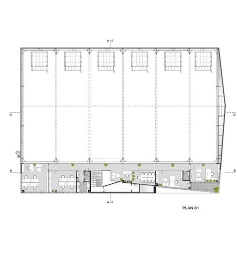 Warehouse Design Architecture Plan, Warehouse Office Design Workspaces, Warehouse Layout Floor Plans, Warehouse Design Architecture, Warehouse Floor Plan, Greenhouse Office, Warehouse Office Design, Warehouse Architecture, Warehouse Plan