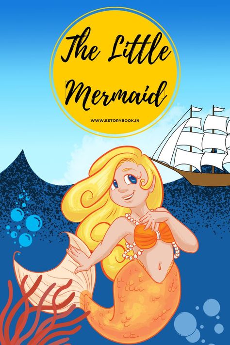 The Little Mermaid Short Story Sea Kingdom, Very Short Stories, Mermaid Stories, Mermaid Shorts, English Short Stories, Mermaid Kids, Short Stories For Kids, Picture Story, Beautiful Mermaids