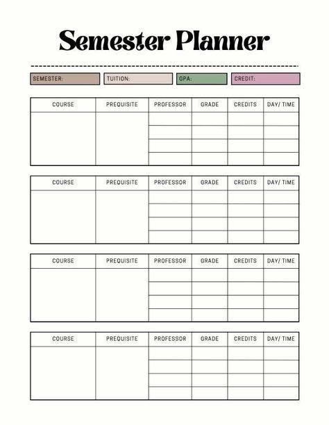 Modern Semester Planner, Digital University P Goodnotes College Planner, Organizing School Work, Routine Planner For Students, Semester Planner Template, Academic Planner Ideas, College Course Planner, College Planner Organization, College Student Planner Printable, Academic Planner Template