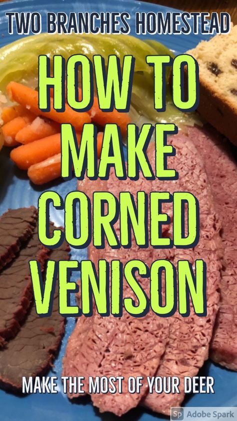 Corned Deer Meat, Homemade Lunchmeat, Venison Pastrami Recipe, Corned Venison Recipe, Corned Venison, Pastrami Recipes, Deer Recipes Venison, Deer Roast, Irish Meal