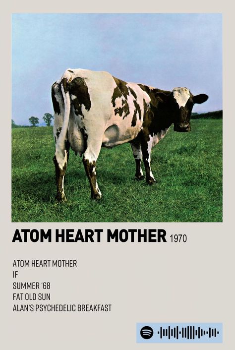 Album Recommendations, Mother Pink Floyd, Album Prints, Polaroid Album, Atom Heart Mother, Hippie House, Pink Floyd Albums, Pink Floyd Poster, Pink Floyd Art