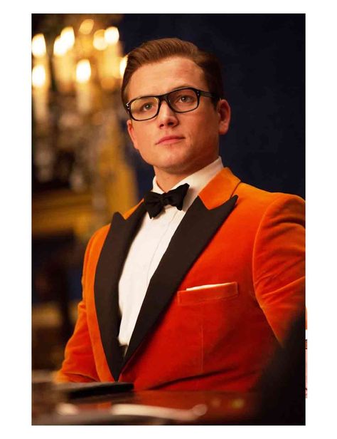 It has been excite from the #Kingsman and The mystery benefit which is a wrongdoing TV motion picture and fiction film. Orange Tuxedo, Eggsy Kingsman, Captain America Jacket, Taron Egerton Kingsman, Hulk Character, Man Cafe, Glume Harry Potter, Tuxedo Coat, Velvet Tuxedo