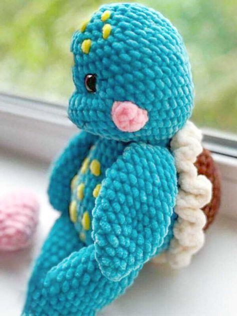 Amigurumi Turtle Crochet Free Pattern - Free Crochet Patterns Amigurumi Free Pattern Chunky Yarn, No Sew Turtle Crochet Pattern Free, Crochet Sea Turtle Pattern Free, Stitch Amigurumi Free Pattern, Turtle Crochet Pattern Free, Turtle Amigurumi Free Pattern, Crochet Tortoise, Plush Pattern Free, Crochet Turtle Pattern Free