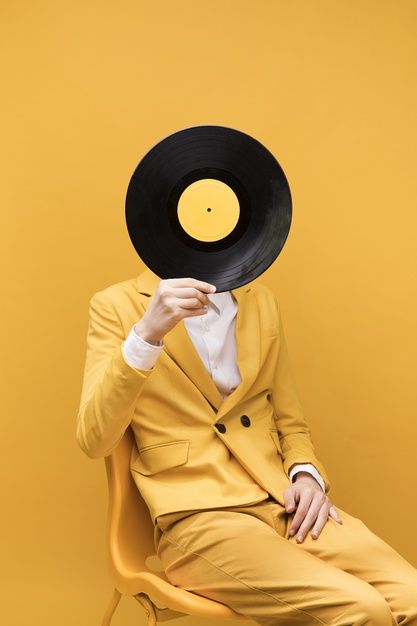 Free Photo, Portrait Photography, Editorial, Stock Photos, Vinyl, Yellow