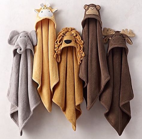 Animal Towels, طفلة حديثة الولادة, Restoration Hardware Baby, Baby Mode, Diy Bebe, Hooded Towels, Best Baby Gifts, Baby Tips