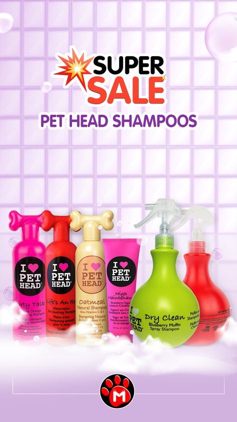 Pet Shampoo Label Design, Pet Shampoo Photography, Dog Shampoo Label Design, Pet Head Shampoo, Different Skin Types, Tropiclean Dog Shampoo, Dog Skin Care, Dog Conditioner, Pampered Pets