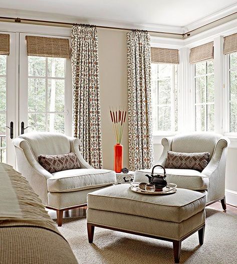 11 Best French Door Curtain Ideas French Door Window Treatments, Corner Window Treatments, Farmhouse Living Room Curtains, Window Treatments Ideas, Ranch House Remodel, Door Window Treatments, French Door Curtains, Modern Farmhouse Living, Kitchen Window Treatments