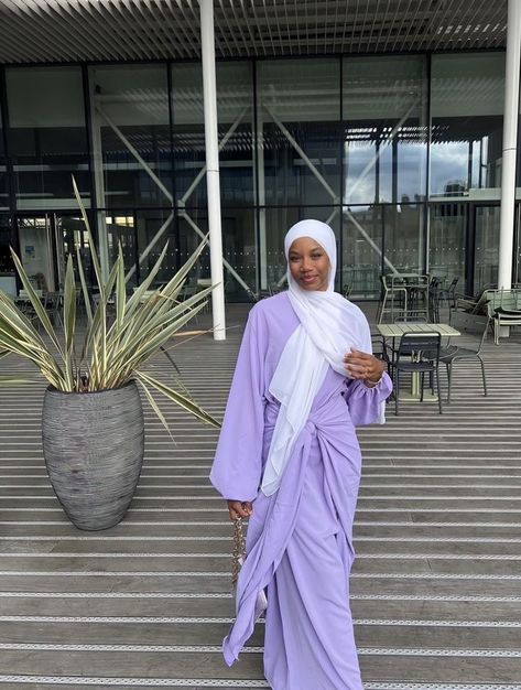 Purple Dress Hijab Outfit, Purple Hijabi Outfits, Modest Purple Outfits, Purple Dress Hijab, Modest Purple Dress, Hijabi Eid Outfits, Purple Hijab Outfit, Purple Hijab, School Hijab