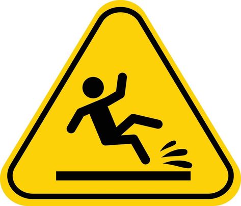 Wet Floor Sign Drawing, Fall Signage, Floor Signage, Snow Removal Contract, Snow Tattoo, Yellow Triangle, Wet Floor Signs, Wet Floor, Sign Man