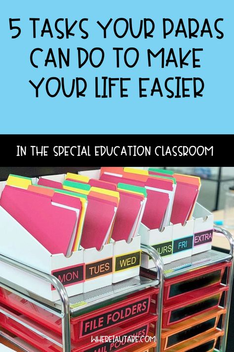 Integrated Preschool Classroom, Alternative Learning Classroom, Take What You Need Classroom, Work Jobs For Special Education, Adulting Made Easy Sped, Classroom Jobs Special Education, Paraprofessional Duties List, Small Special Ed Classroom Setup, Special Education Class Schedule