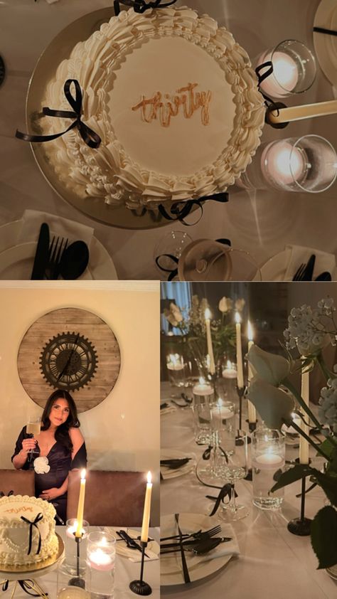 classy thirtieth birthday dinner 30th Birthday Dinner Party, 40th Birthday Dinner, 30th Birthday Dinner, Birthday Dinner Ideas, Classy Birthday Party, Thirtieth Birthday, Elegant Birthday Party, Birthday Dinner Party, Thirty Birthday