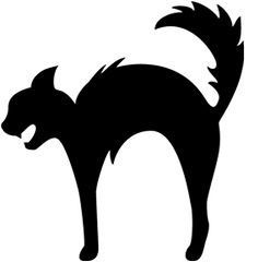 A DIY tutorial to create a large black cat silhouette cut out from wood. Make a statement with a big black cat as part of your Halloween decor. Moldes Halloween, Cat Wood, Black Cat Silhouette, Halloween Stencils, Halloween Wood Crafts, Chat Halloween, Pregnant Halloween, Adornos Halloween, Halloween Silhouettes