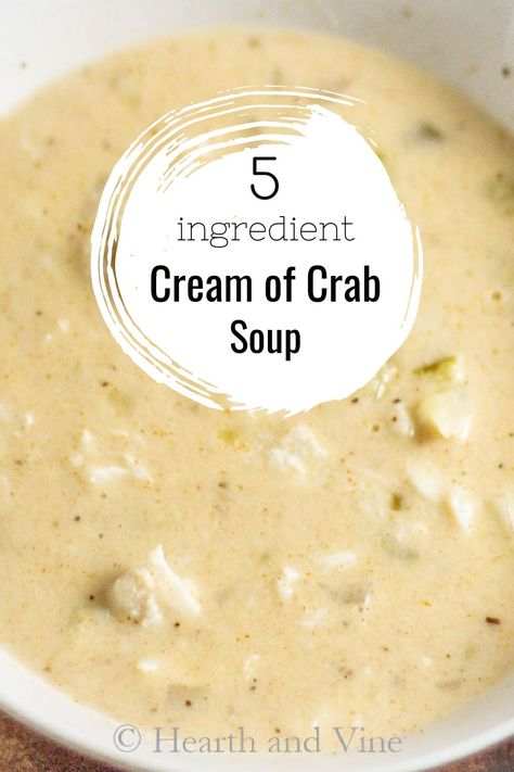 Cream Of Crab Soup Recipe, Creamy Crab Soup, Crab Soup Recipe, Cream Of Crab, Crab Soup Recipes, She Crab Soup, Cream Soup Recipes, Crab Dishes, Crab Soup