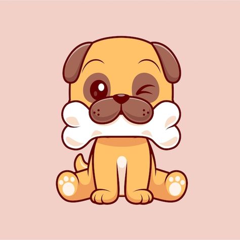 Vector gratuito ilustración de icono de ... | Free Vector #Freepik #freevector #perritos-dibujo #perro-animado #dibujos-animados #perro-bebe Writing Cartoons, Anjing Pug, Swimming Cartoon, Dog Illustration Art, Dog Bite, Dog Icon, Vector Icons Illustration, Animal Graphic, Dog Biting