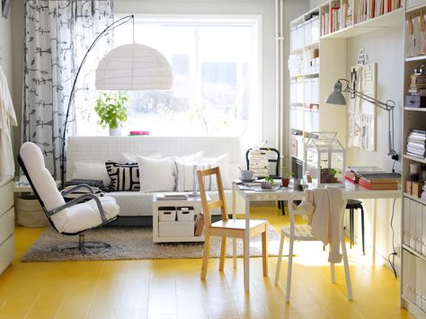 yellow floor | Interior Design Ideas Good Living Room Colors, Yellow Floor, Ikea Living Room, Yellow Room, Living Room Decor Inspiration, Yellow Decor, Yellow Interior, Living Room Accents, Design Del Prodotto