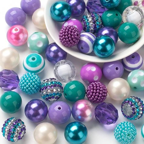 Amazon.com: Bubblegum Beads 20mm Bubble Gum Beads for Pen Making, 50pcs Chunk DIY Pen Beads Bulk Mix, Colorful Large Beads for Crafting, Jewelry Making, Bracelet Necklace Key Chain : Arts, Crafts & Sewing Pen Beads, Resin Letters, Diy Pen, Diy Friendship Bracelet, Beadable Pens, Pen Craft, Beaded Pens, Beading Cord, Pen Bag