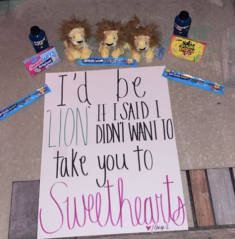 Sweethearts Dance Response, How To Answer Someone To Hoco, Asking Ideas For Dances, Morp Proposal Ideas Guys, Ways To Ask Someone To Sweethearts Dance, Ways To Answer Back To Sadies, Hs Dance Poster Ideas, Posters For School Dances, Highschool Dance Poster Ideas