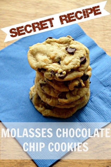 Secret Cookie Recipe, Oatmeal Breakfast Bars Healthy, Tollhouse Cookie Recipe, Molasses Recipes, Best Chocolate Chip Cookie, Secret Recipe, How Sweet Eats, Molasses, Cookies Recipes Chocolate Chip