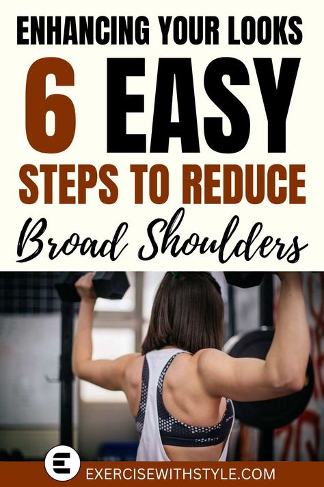 Broad shoulders causing frustration? Explore our in-depth tips for females on reducing shoulder width. No quick fixes, just realistic approaches for a confident you. #WellnessJourney #MindfulFitness Broad Shoulder Women Exercise, Exercise For Broad Shoulders Women, How To Reduce Broad Shoulders, How To Reduce Shoulder Width, How To Get Rid Of Broad Shoulders, Get Rid Of Broad Shoulders, Reduce Broad Shoulders, Wide Shoulders Women, Reduce Shoulder Size