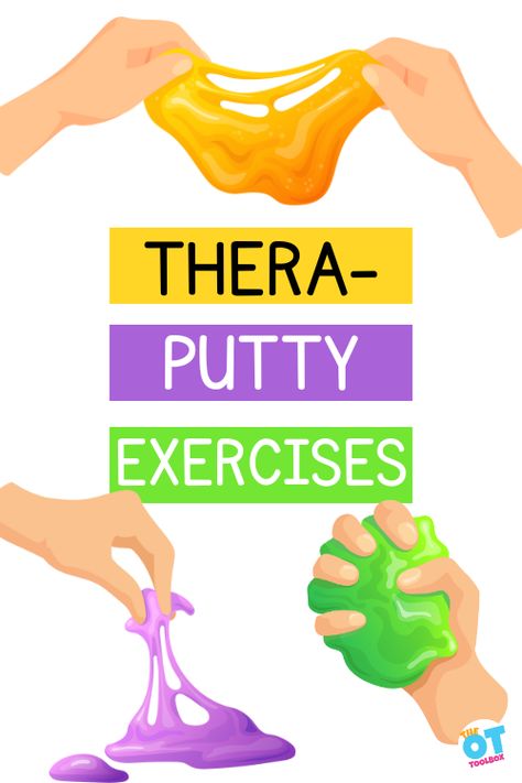 Thera Putty Exercises, Manual Dexterity Occupational Therapy, Theraputty Recipe, Upper Extremity Strengthening Occupational Therapy, Theraputty Exercises Hands, Handwriting Activities Occupational Therapy, Theraputty Activities, Occupational Therapy Activities For Adults, Hand Strengthening Activities For Kids