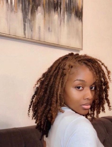 Beautiful Dreadlocks, Short Locs Hairstyles, Wooden Dining Table, Girls Natural Hairstyles, Dyed Natural Hair, Dreadlock Hairstyles, High Table, Hair Crush, Locs Hairstyles