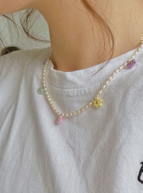 Color Beads Necklace, Diy Pearl Jewelry, Tiny Bead Bracelet, Natural Pearl Earrings, Beads Choker, Fancy Jewelry Necklace, Diy Jewelry Display, Diy Collier, Colorful Necklace