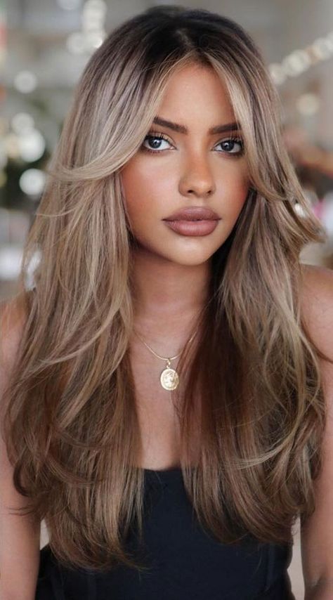 Hair For Light Olive Skin Tone, Blonde For Olive Skin, Hair Color Ideas For Olive Skin Tone, Olive Skin Tone Hair Color, Olive Skin Hair, Light Olive Skin Tone, Light Olive Skin, Tone Highlights, Skin Tone Hair Color