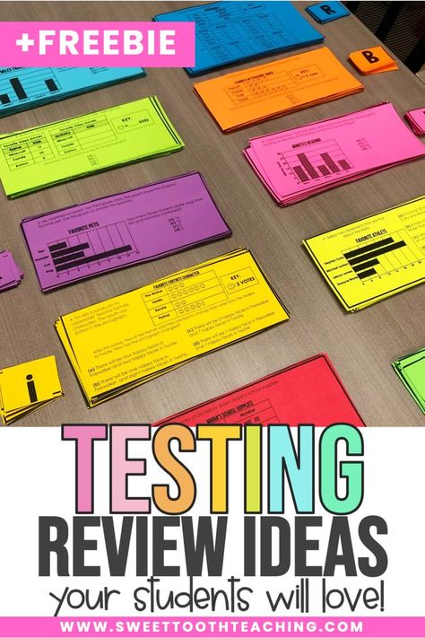 Looking for fun test prep ideas? Incorporating engaging, hands-on activities can help with motivation for state testing by getting students excited about mastering the content. Consider completing an end of year classroom transformation for your students as a way to get them excited. You can also play test prep games to increase engagement. Check out the other ideas on this list to make test prep fun for your students. Test Review Ideas, Test Prep Review Games, Test Review Games, Test Prep Motivation, Test Prep Fun, Staar Test Prep, Test Prep Strategies, Test Prep Activities, Testing Motivation