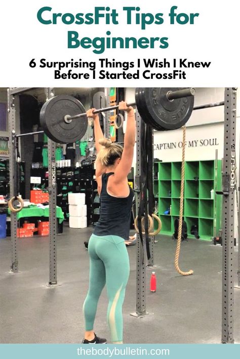 CrossFit tips for beginners.  If you are thinking about trying CrossFit, you'll definitely want to read this.  I was hesitant to start doing CrossFit not long ago, had I known these things I probably would have started sooner.   Repin and click to read.  #crossfit #crossfittips #crossfitworkouts #crossfitforbeginners Crossfit Stretches, Beginner Crossfit, Crossfit Workouts For Beginners, Crossfit Diet, Morning Workout Motivation, Crossfit Body, Crossfit Workouts At Home, How To Start Exercising, Crossfit At Home