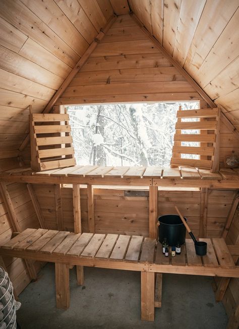 How to Build a DIY Sauna for $6k | Cost List & Pro Tips | Field Mag Sauna Plans Projects, How To Make A Sauna, Build A Sauna Diy, Build Your Own Outdoor Sauna, Wood Fired Sauna Outdoor, Homemade Sauna Diy, Diy Sauna Outdoor How To Build, How To Build A Sauna, Sauna Shed