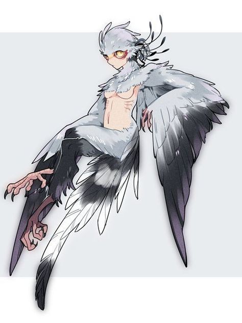 Bird People, Fantasy Creatures Art, Monster Design, Creature Concept Art, Creature Concept, Monster Art, 영감을 주는 캐릭터, Art Anime, Creature Design