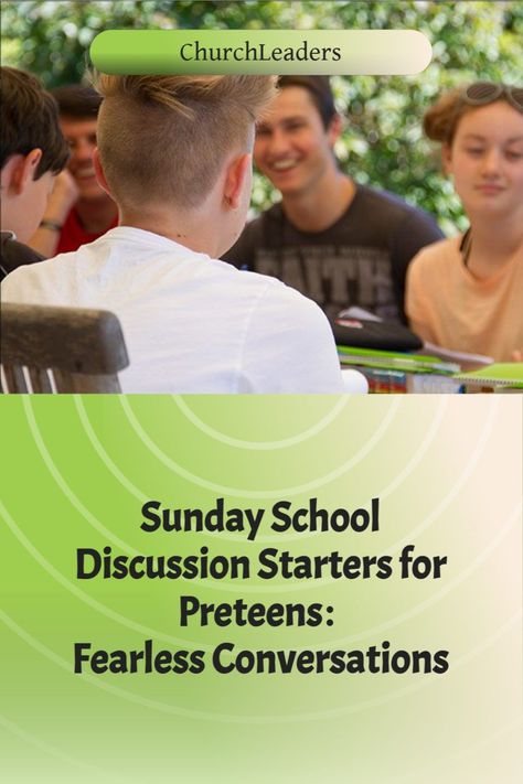 Need tips for effective Sunday school discussion starters to use with preteens? Use these insights to spark fearless conversations. Teen Sunday School Lessons, Church Outreach, Student Ministry, Discussion Starters, Sunday School Kids, Mom Died, Sunday School Activities, Ministry Ideas, Middle Schoolers