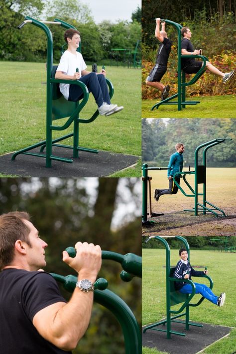 Outdoor Gym Equipment Design, Shoulder Pain Remedies, Knee Raises, Outdoor Gym Equipment, Building Strength, Outdoor Fitness Equipment, Muscle Anatomy, Outdoor Tv, Outdoor Gym