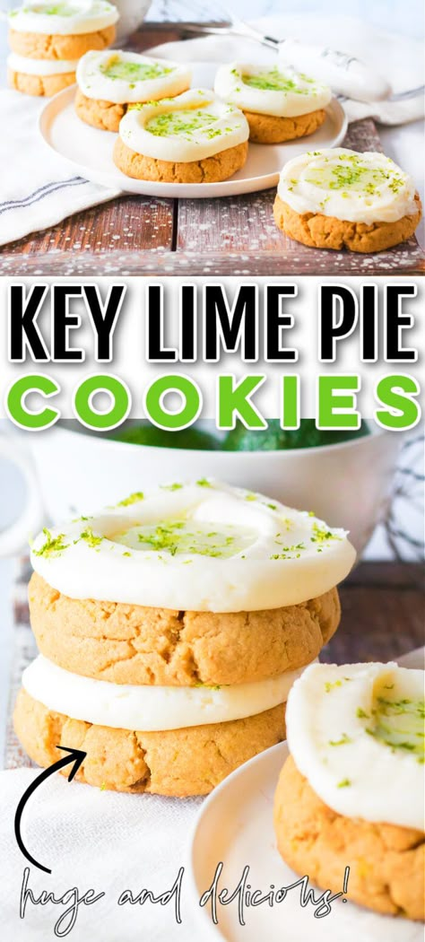 Key Lime Cookie Recipe, Lime Dessert Recipes, Key Lime Cookies, Key Lime Cupcakes, Key Lime Desserts, Lime Cookies, Lime Desserts, Family Desserts, Lime Recipes