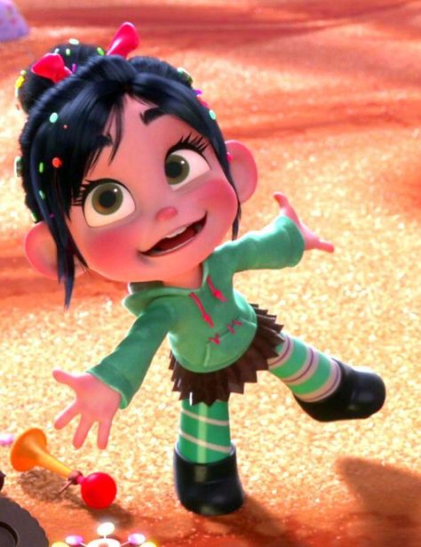 Vanellope!💚 | Wallpaper Iphone Disney Princess, Cute Vanellope Y Ralph, Cute Disney Characters, Vanellope Von Schweetz, Randy Cunningham, 디즈니 캐릭터, Disney Animated Movies, Disney Wiki, Walt Disney Animation, Wreck It Ralph