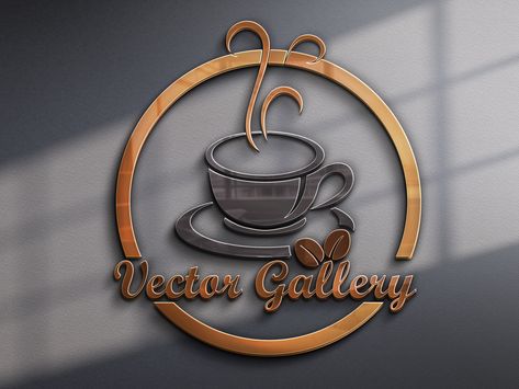 The Coffee Shop Free Logo by Adeesha Uddeeptha Coffee Cafe Logo Design, Cafe Logo Design Creative, Coffee Shop Design Logo, Coffee Shop Logo Design Ideas, Coffeeshop Logo, Coffeeshop Ideas, Coffee Cup Logo, Coffee Shop Logo Design, Cafe Logo Design