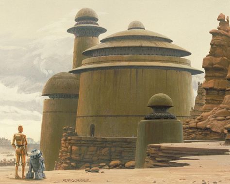 The Making of RETURN OF THE JEDI (1983) | album 1 of 3 - Album on Imgur Jabbas Palace, Jabba The Hut, Jabba's Palace, Star Wars Painting, Ralph Mcquarrie, Space Stuff, Concept Art World, Star Wars Trilogy, Star Wars Concept Art