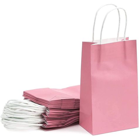 PRICES MAY VARY. Pink Gift Bags: These lovely pink paper bags are ideal for a fast and simple alternative to standard gift wrapping; great for birthdays, graduations, or baby showers Multi-Purpose: Use these pink goodie bags for a retail merchandising shopping bag, decorative party favor bags, candy cookie bag, great for gift wrapping and gift-giving High-Quality: Each paper bags with handles are made from thick and strong white kraft paper to ensure gifts and presents do not fall out The Perfec Pink Goodie Bags, Pink Gift Bags, Pink Party Favors, Dress Paper, Cookie Bags, Party Gift Bags, Pink Party, Paper Gift Bags, Pink Parties