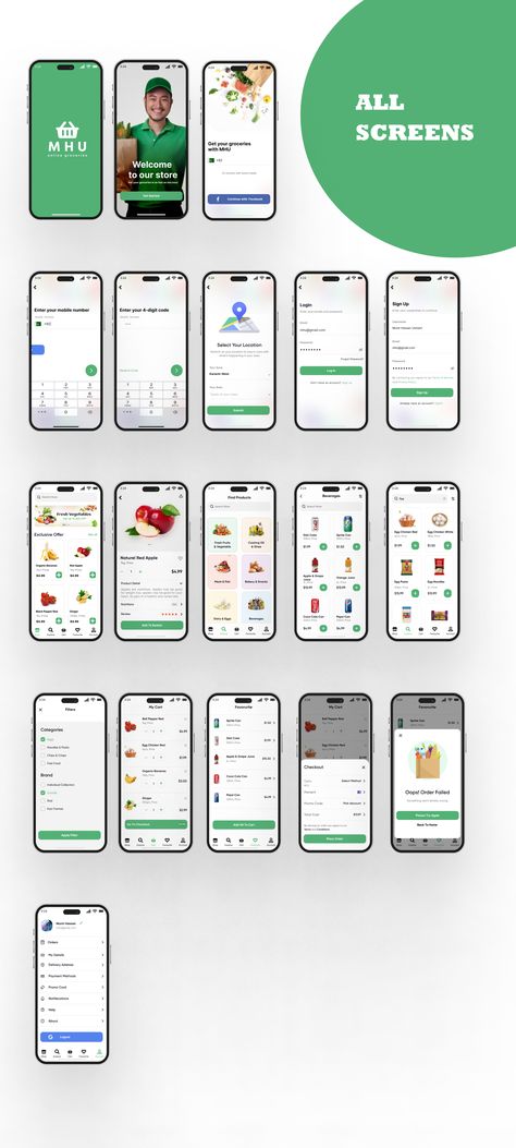 🛒 Excited to share my latest project, "MHU Online Groceries"! It's been an incredible journey redesigning the grocery shopping experience to make it more convenient and user-friendly. Check out the complete case study on Behance: Link #UIUX #Design #GroceryShopping Grocery App Ui Design, Ux Design Case Study, Online Shopping Apps, Grocery Shopping App, App Ui Ux Design, Design Case Study, Uiux Design, Groceries App, Mobile App Design Inspiration