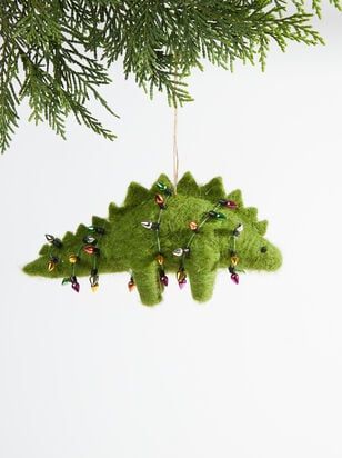 Dinosaur Christmas Ornament, Dinosaur Ornament, Felt Christmas Ornaments, Dinosaur Christmas, Altar'd State, Felt Christmas, Christmas Aesthetic, Xmas Ornaments, Felt Ornaments