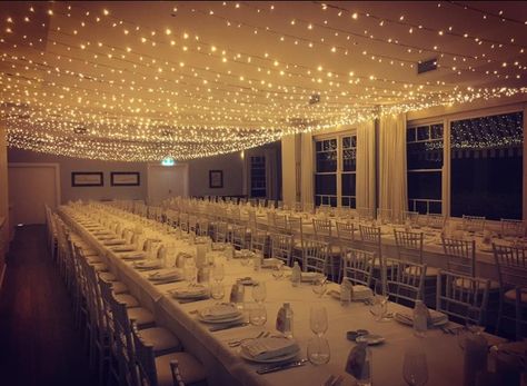 What fairytale weddings are made of - a canopy of fairy lights covered ceiling ✨ Styled and photo by: @sparkdevents #whenlovesparks #sparkdevents #unique #canopy #indoor #fairylights #pretty #sparkle #ambient #golden #lights #sparkd #wedding #styling #weddingdecor Fabric And Lights Wedding Draping, Hanging Fairy Lights Wedding Ceilings, Indoor Wedding Fairy Lights, Indoor Wedding Lights Ceilings, Ceiling Fairy Lights Wedding, Fairy Lights Party Decor Indoor, Christmas Lights Ceiling Wedding, String Lights Indoor Ceiling, Fairy Lights On Ceiling Wedding