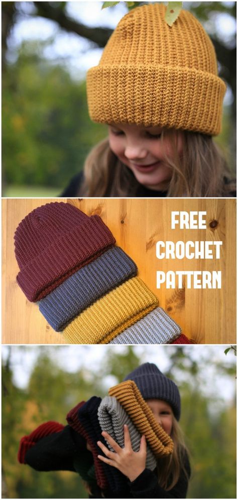 Crochet Mignon, Hat Crochet Pattern, Crochet Hat Free, Bonnet Crochet, Common People, Pola Amigurumi, Crochet Beanie Pattern, Crochet Hats Free Pattern, Crochet Simple